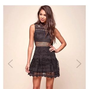 Selfie Leslie Ashleigh Mesh Overlay fit&Flare